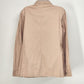 Button Up Long Sleeve Jacket With Cuff Snaps Cote Femme Size 12 USA Peach Color