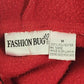 Fashion Bug Red Pullover Hoodie Women Medium 100% Polyester Embroidered Flowers