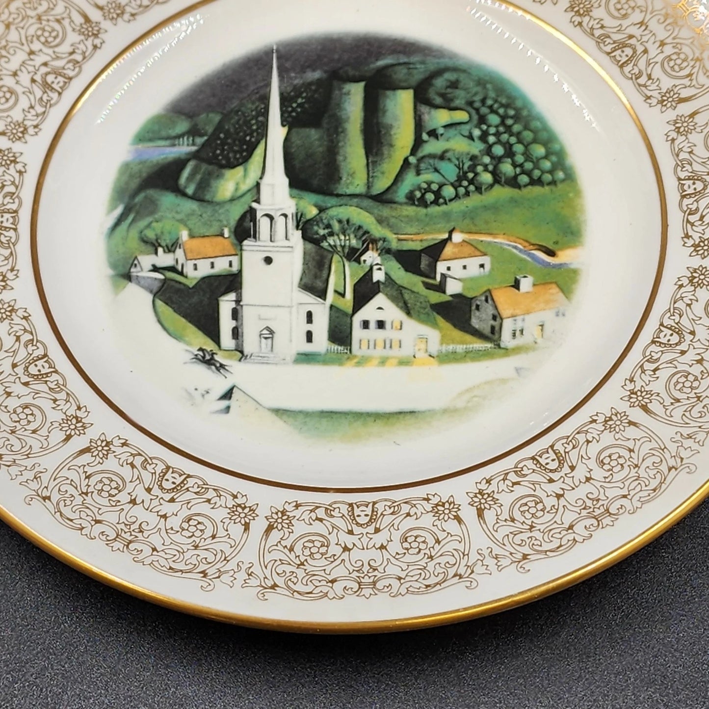 Wittnauer Collectors' Guild Plate GBG92 Midnight Ride by Paul Revere Grant Wood