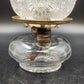 Antique Victorian Clear Pressed Glass Kerosene Oil Lamp Chimney Shade 14"