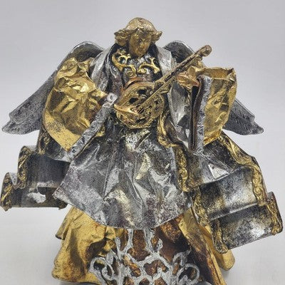 Silvestri Angelic Musician Tree Topper Figurine 12"x10" Paper Mache Philippines