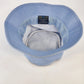 The Cap 2-Tone Cotton Twill Bucket Hat Light Blue Navy Hat Band S-M Summer Cap