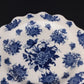 Cracker Barrel Blue Floral Serving Platter Scalloped Porcelain Transferware