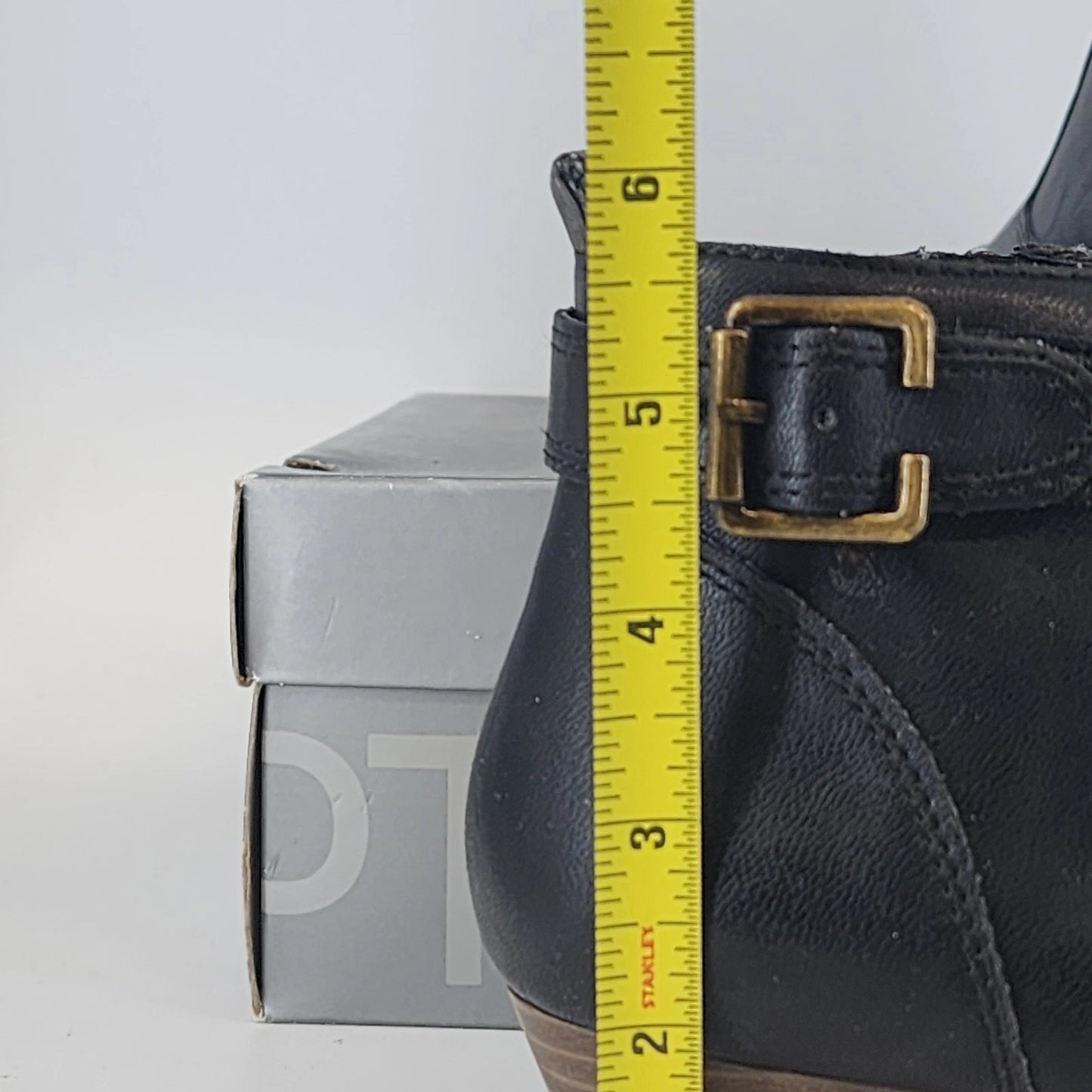 Apt 9 Apindie Platform Ankle Booties Womens 8 Black Heels Zip