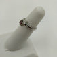 Pink Rhinestone Pinky Ring Sz 4.5 Silver Tone Setting w/ Box