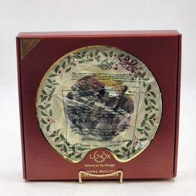 Lenox 2010 Annual Collector Christmas Plate 20th Series Numbered Holiday Skaters
