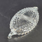 Fostoria American Relish Boat Divided Clear Glass Cubist Dish 11 Inch