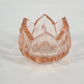 Westmoreland Pink Glass Lotus Flower Open Salt Cellar Individual Dip 1.25" Vtg