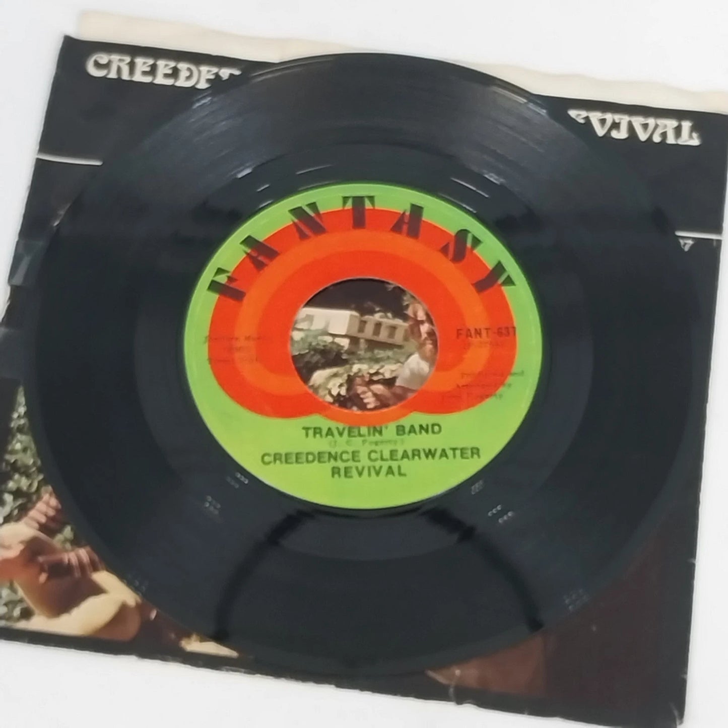 CCR Travelin Band 45 RPM Vinyl Who’ll Stop The Rain 1970