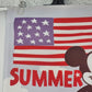 Disney Mickey Mouse "Summer in the USA" Garden Flag Banner Celebrate 90 Yrs 18"