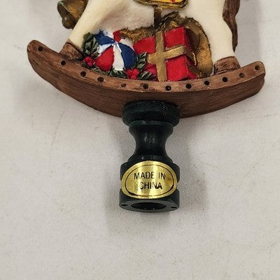 Lamp Shade Finial Polystone Teddy Bear Ornamental Gifts Rocking Horse