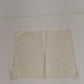 Set of 8 Dinner Napkins in Light Beige Cream w White Lace Edge Trim Linen 15.5"