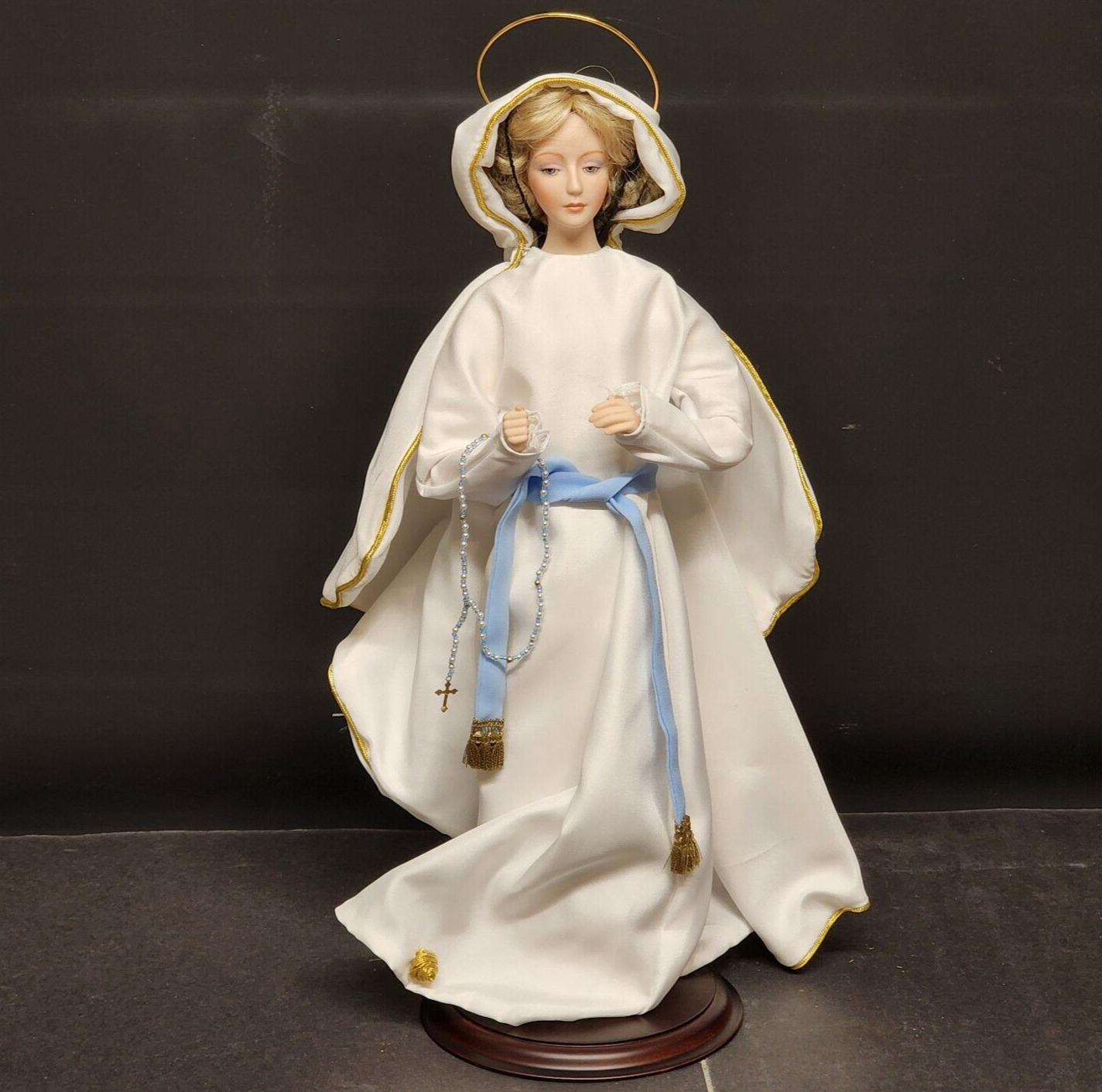 Our Lady of Lourdes Porcelain Doll by Franklin Heirloom Dolls Catholic Religion