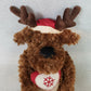 Pier 1 Imports Plush Moose 19” Christmas Shelf Sitter Stuffed Reindeer Soft Toy