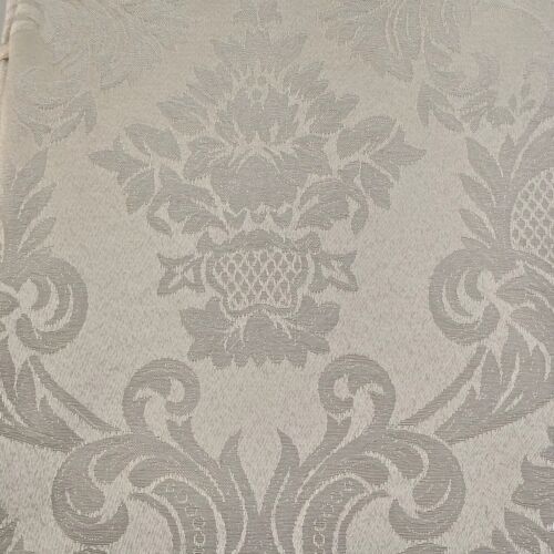 Banquet Size Damask Tablecloth 66" x 104" Beige New W-C Designs PolyCotton