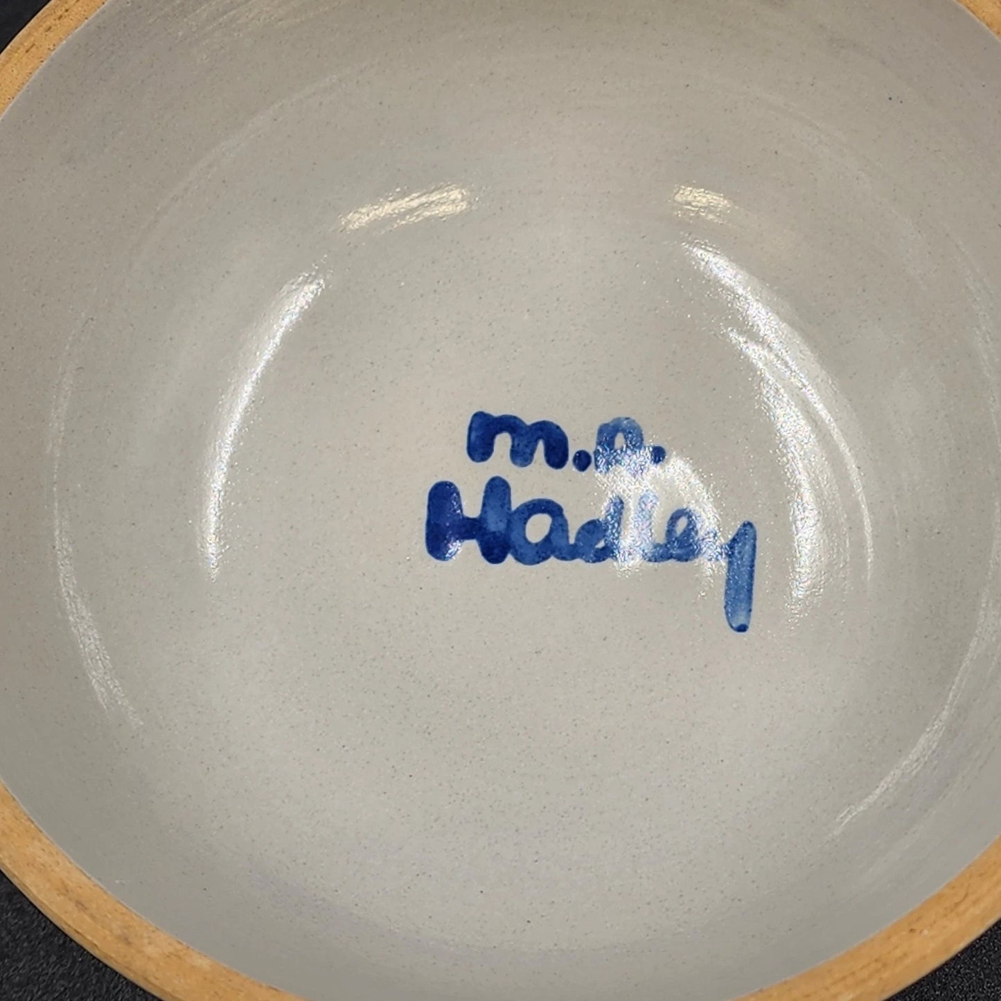 Hadley Dome Covered Butter Dish Blueberry Bouquet Hand-Painted Stoneware Pottery