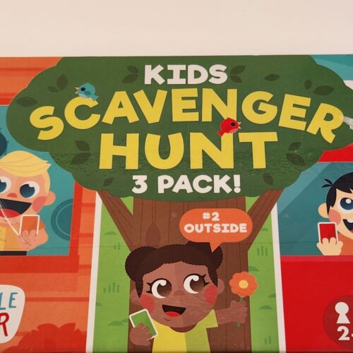 Chuckle & Roar Kids Scavenger Hunt Game 3 Pack Home, Outside Car Age 6 Plus