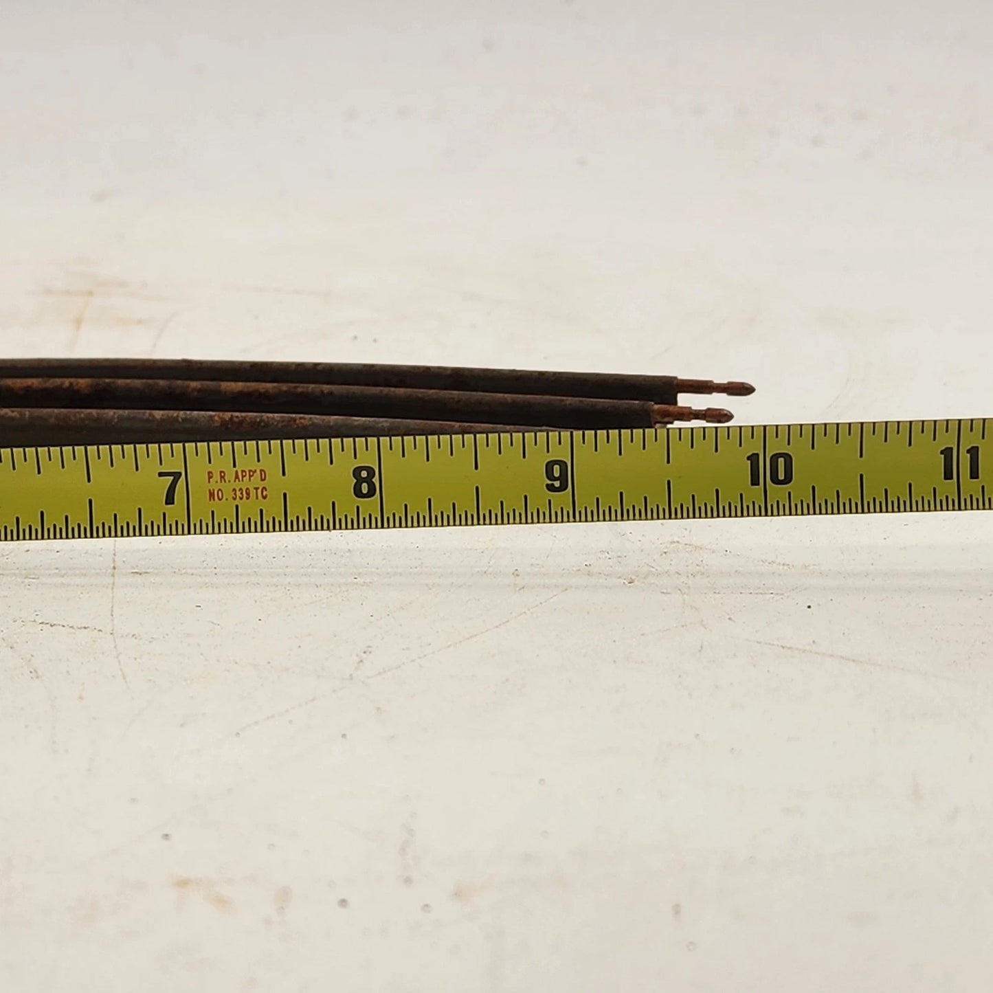 12 Model Train Curve Track Sections O-27 Gauge 27" Diameter Silver Ties Rusty