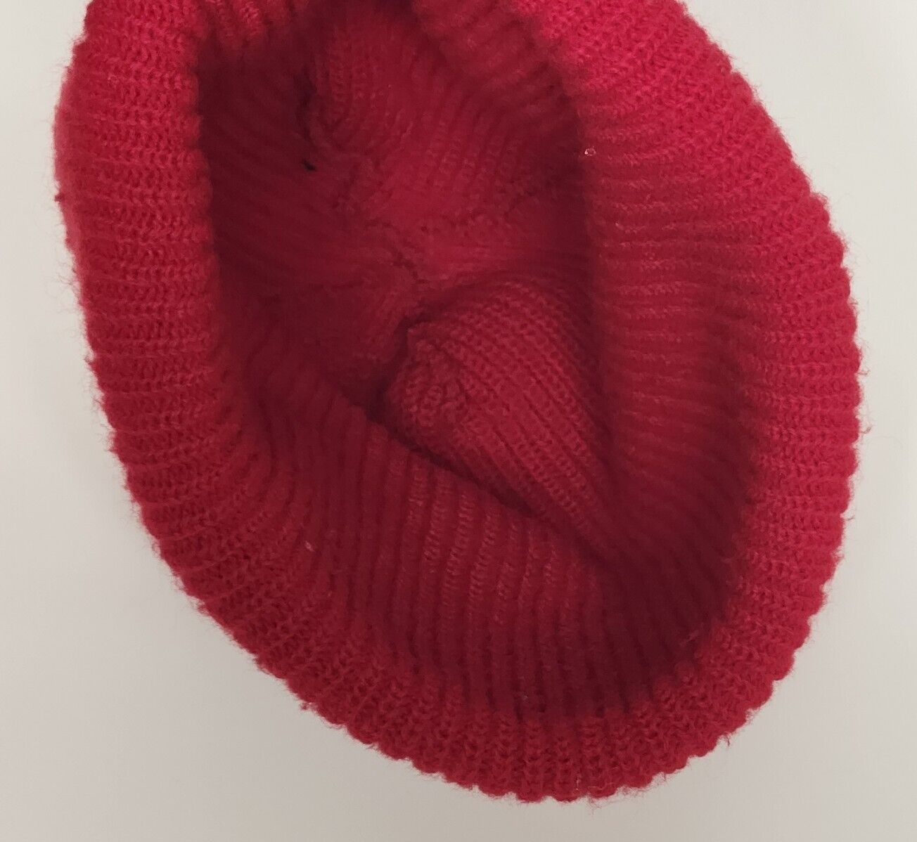 Red Acrylic Watch Beanie Knit Hat Stocking Cap One Size Fits Most Unisex