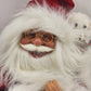 Santa Shelf Sitter Figurine with Puppy on his Shoulder Vest & Coat w Sweatpants