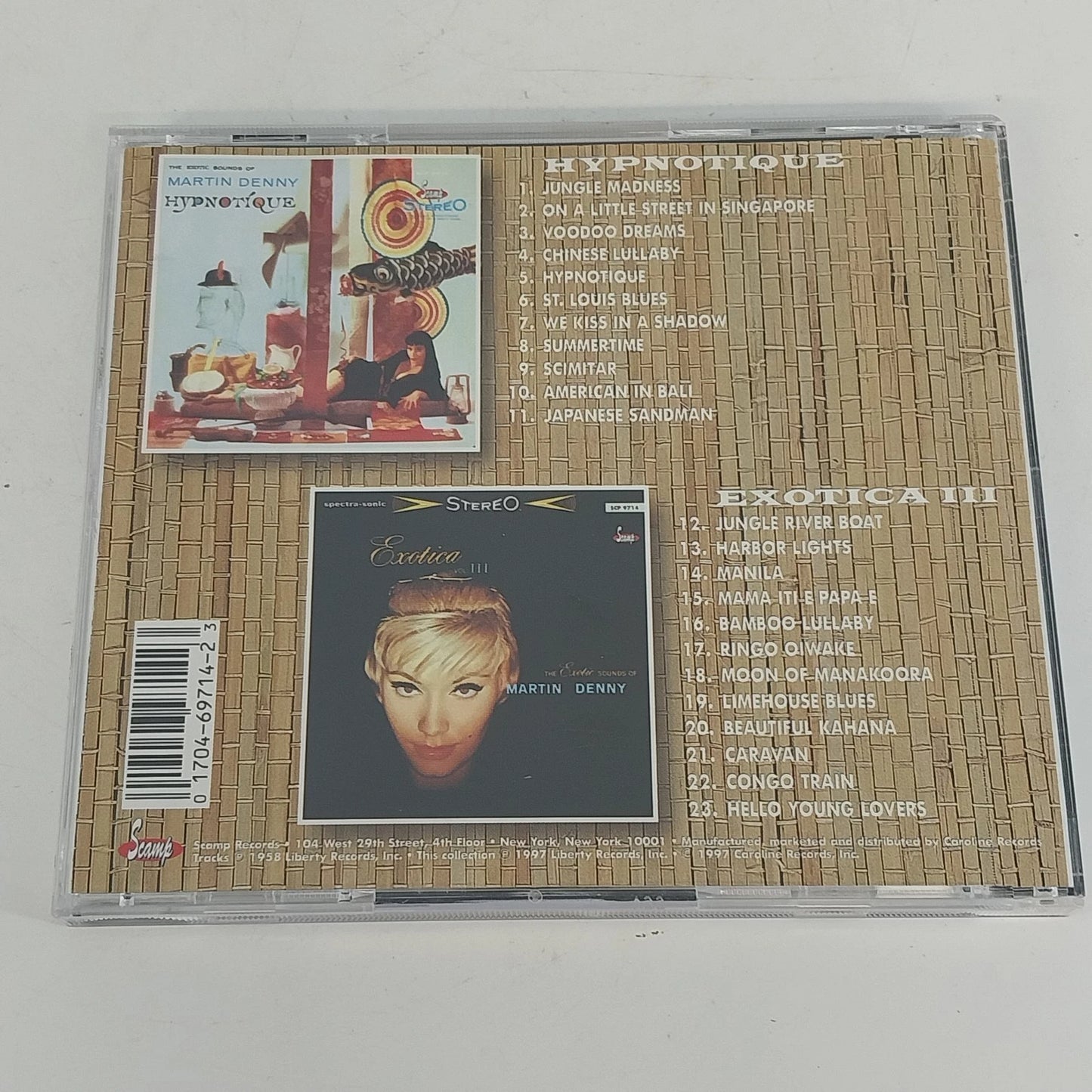 Martin Denny Hypnotique / Exotica Vol. III CD 1997 Scamp Stereo Lounge
