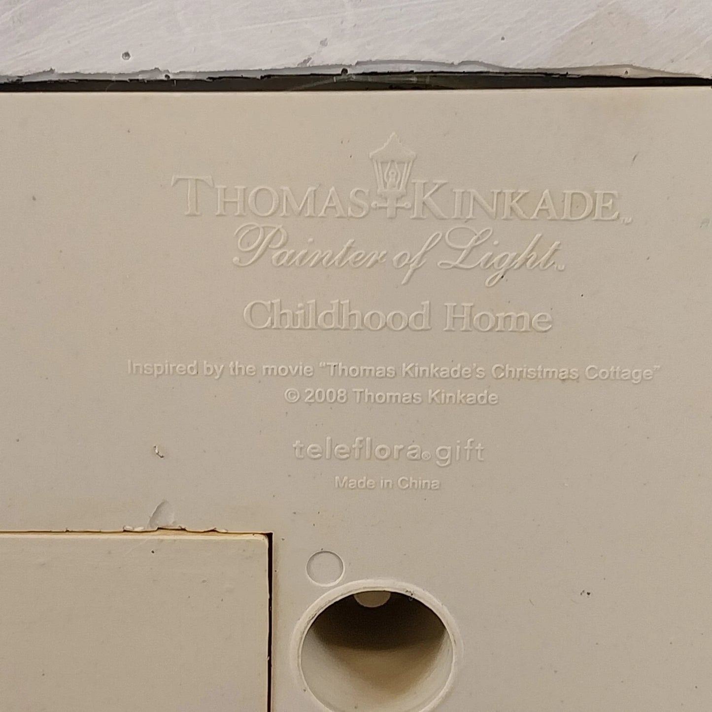 Thomas Kinkade Childhood Home Lighted Christmas Cottage