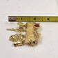 Danecraft Gold Tone I Love Quilting Decorative Brooch Pin Scissor Needle Thread