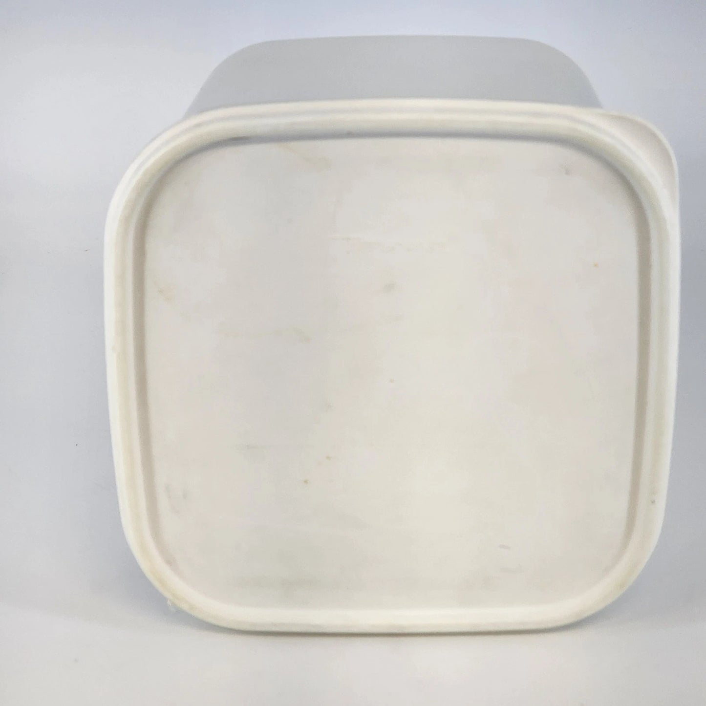 Tupperware Modular Mates 1621-1 Clear Storage Canister White Lid 1623-4 Vintage