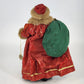 Clothtique Possible Dreams Santa Claus Paper Mache Outfit Green Bag of Toys 10"