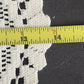 Lace Table Runner Scarf Oval Doily Off White Floral Crochet 30x14 Minor Flaws