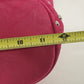 Pink Leather Hobo Bag Studded Hand Shoulder Purse Silver Studs Slouchy 12" Vtg