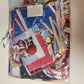 60 Piece Gift Bag And Gift Tag Set with Drawstring Ribbon 6 Bag Sizes Open Pack