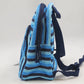 Vera Bradley Crochet Backpack Woven NWT Light Blue Navy Straps 12.75” x 10.5
