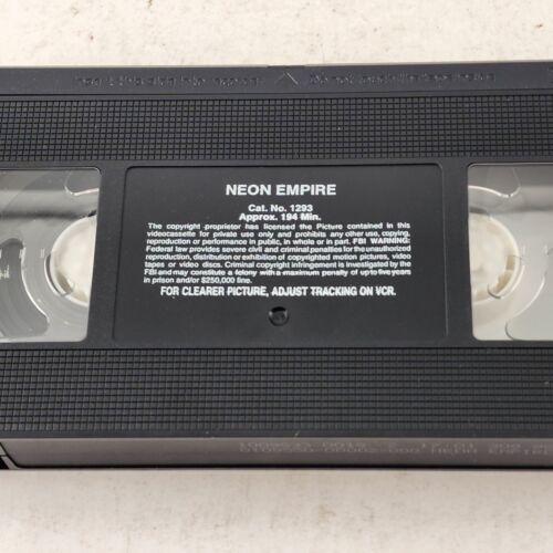 The Neon Empire VHS 1991 Gary Busey Roy Sharkey Martin Landau About Bugsy Siegel