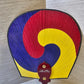 1962 Seattle World’s Fair Korean Pavilion Fan Sam-Taegeuk Souvenir 13" Vintage