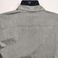 Tommy Hilfiger Women's Grey Zip Front Top Size L Fitted Logo Long Sleeve Darts
