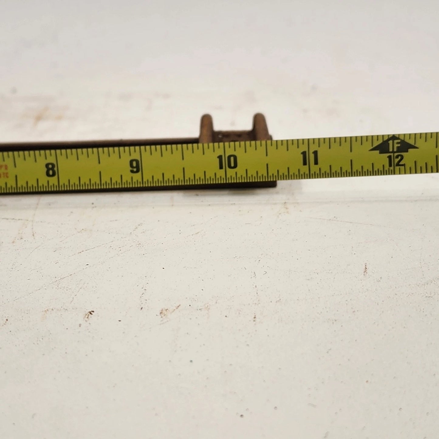 16 Model Train Straight Track Sections O Gauge 10" Long Brown Ties Rusty Vintage
