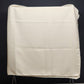 Off White Tablecloth w Waffle Woven Weave Motif Overlock Hem 50" x 70" Rectangle