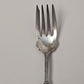 Hand Forged Maker Unknown Extra Large Fork 4-Prong Silver Handle Antique 8.75"