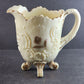 EAPG Northwood Louis XV Custard Glass Water Pitcher 6 Tumblers Gold Trim