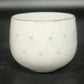 Japanese Hotarude Firefly Porcelain Tea Cups Set 5 Blue White Gold Rim Vintage