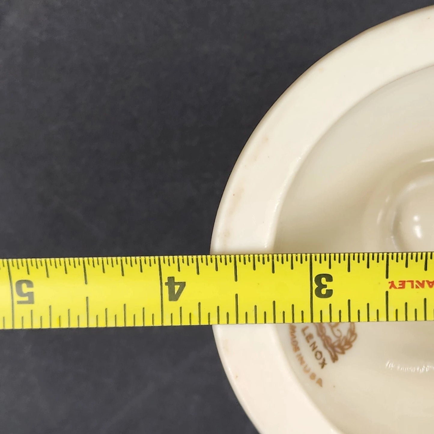 2 Lenox Candlestick Holders Dimension Holiday White China 24K Gold Trim