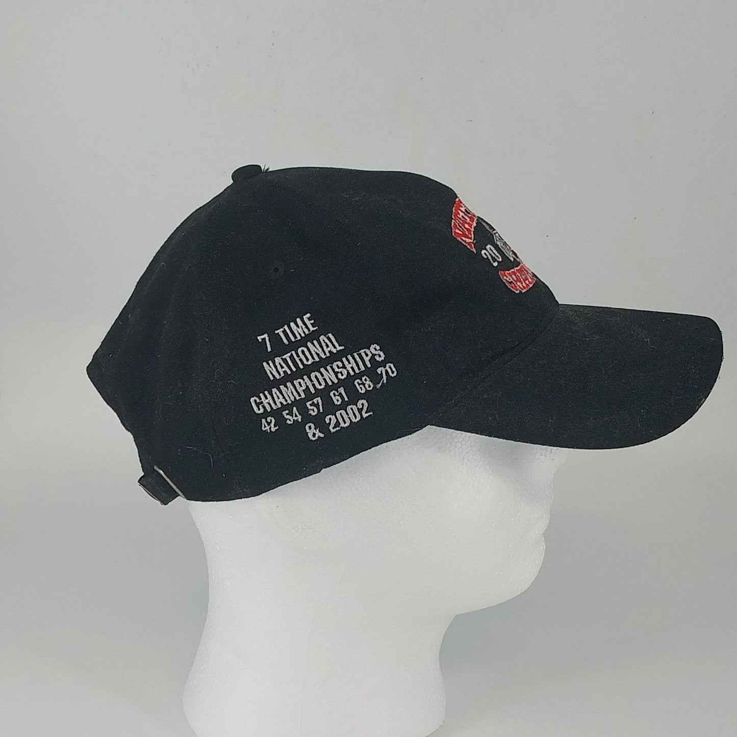 Ohio State Buckeyes Cap 2002 National Champions Black Hat Slide Buckle OSFM