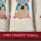 Avanti Home 3 Piece Gift Set 3 Llama Embroidered Fingertip Towels NIB