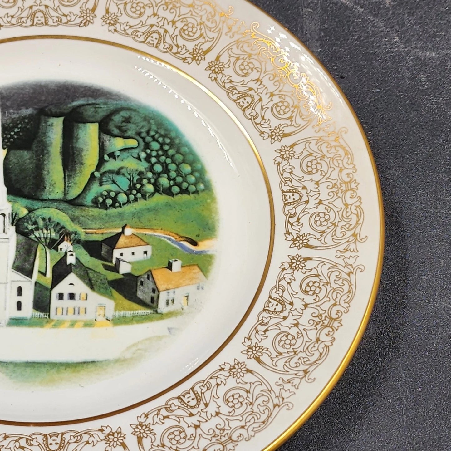 Wittnauer Collectors' Guild Plate GBG92 Midnight Ride by Paul Revere Grant Wood