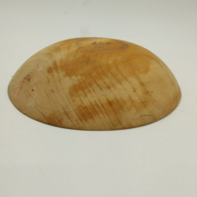 Oval Shape Bread Serving Bowl in Natural Wood Hand Crafted Kitchen Decor 9” x 2"