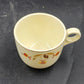 4 Autumn Leaf St Denis Cups Tea/Coffee Hall's Superior for Jewel Tea MCM Vintage