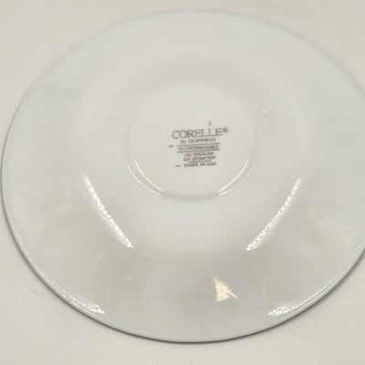 Corelle Callaway Green Ivy Mug Cup Saucer Set Swirled Edge USA