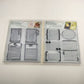 NOS Lot of 2 Clear Unmounted Stamps Journaling stamps And Doodle Tagged Stamps