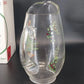 Spode Christmas Tree Santa Holly Clear Glass Ice Lip Pitcher 2½ Qt 10½" Vintage